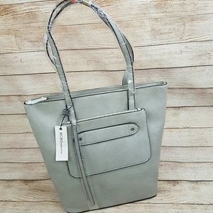 NWT BCBGeneration Tote Bag Purse Gray